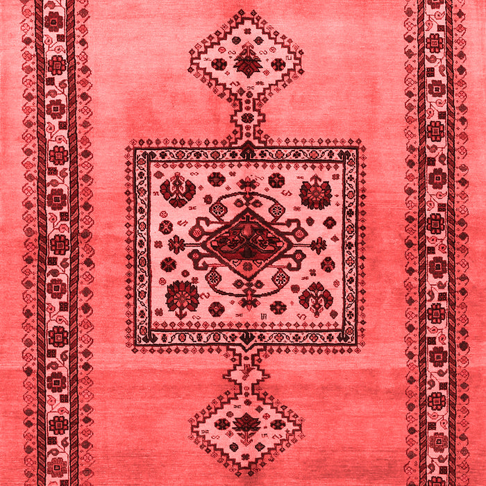 Machine Washable Persian Red Traditional Rug, wshtr486red
