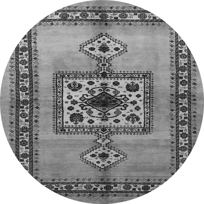 Square Persian Gray Traditional Rug, tr486gry