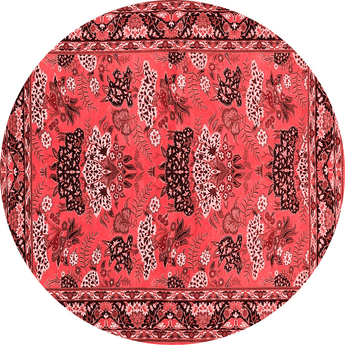 Machine Washable Persian Red Traditional Rug, wshtr487red