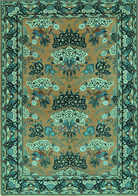 Persian Turquoise Traditional Rug, tr487turq