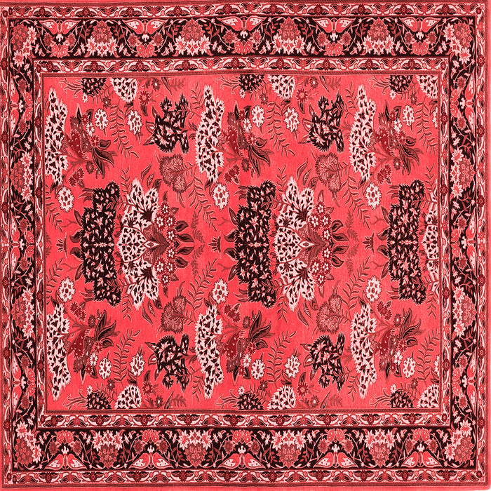 Machine Washable Persian Red Traditional Rug, wshtr487red