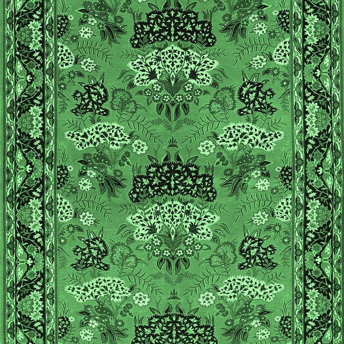 Persian Emerald Green Traditional Rug, tr487emgrn