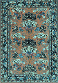 Persian Light Blue Traditional Rug, tr487lblu