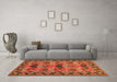 Machine Washable Persian Orange Traditional Area Rugs in a Living Room, wshtr487org