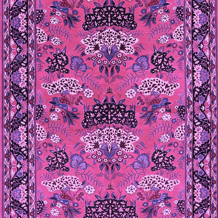 Machine Washable Persian Purple Traditional Area Rugs, wshtr487pur