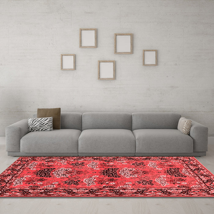 Traditional Red Washable Rugs