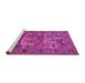 Sideview of Machine Washable Animal Pink Traditional Rug, wshtr488pnk
