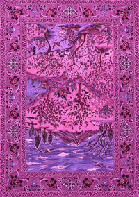 Animal Pink Traditional Rug, tr488pnk