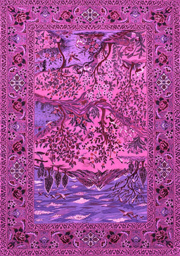 Animal Pink Traditional Rug, tr488pnk