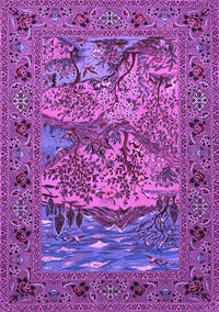 Animal Purple Traditional Rug, tr488pur