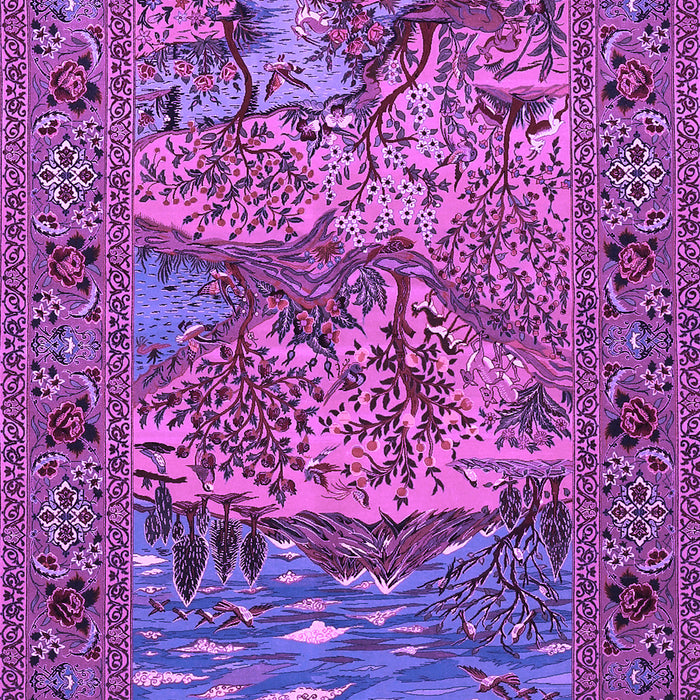 Animal Purple Traditional Rug, tr488pur