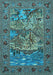 Animal Light Blue Traditional Rug, tr488lblu