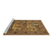 Sideview of Machine Washable Animal Brown Traditional Rug, wshtr488brn