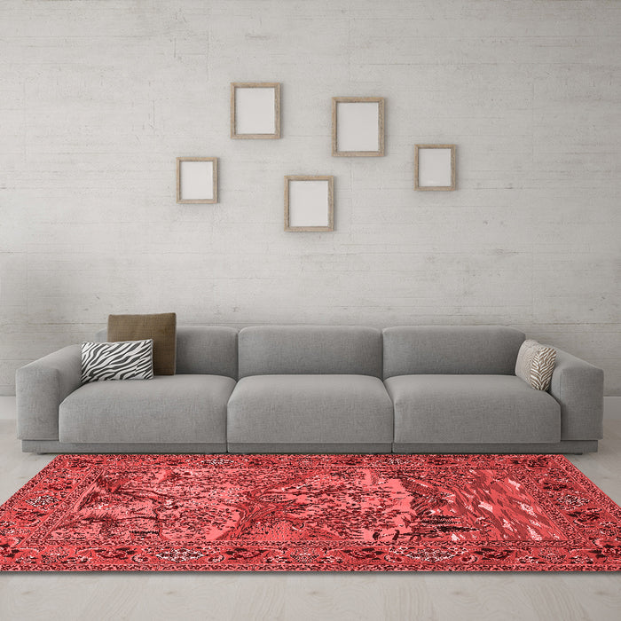 Traditional Red Washable Rugs