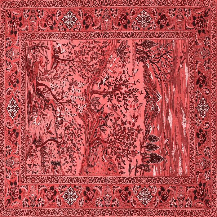 Animal Red Traditional Rug, tr488red