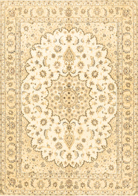 Medallion Brown Traditional Rug, tr489brn