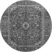 Square Medallion Gray Traditional Rug, tr48gry