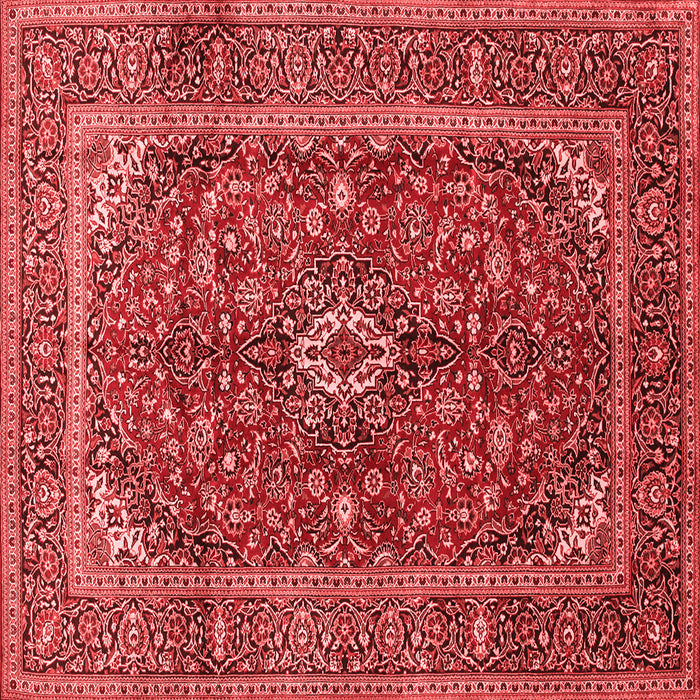 Medallion Red Traditional Rug, tr48red