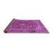 Sideview of Medallion Purple Traditional Rug, tr48pur