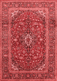 Medallion Red Traditional Rug, tr48red