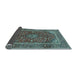 Sideview of Medallion Light Blue Traditional Rug, tr48lblu