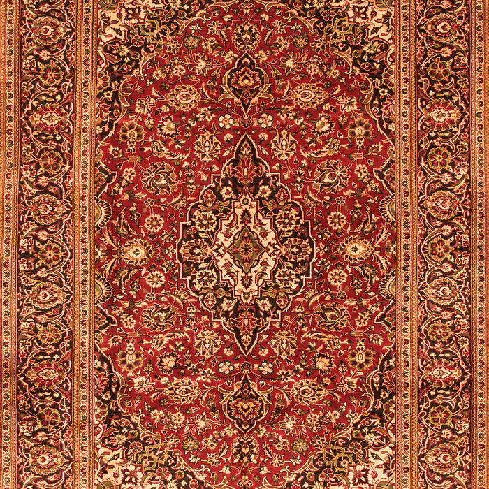 Medallion Orange Traditional Rug, tr48org
