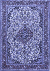 Medallion Blue Traditional Rug, tr490blu