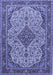 Medallion Blue Traditional Rug, tr490blu