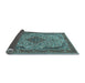 Sideview of Medallion Light Blue Traditional Rug, tr490lblu