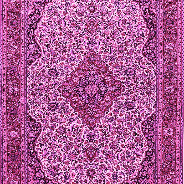 Medallion Pink Traditional Rug, tr490pnk
