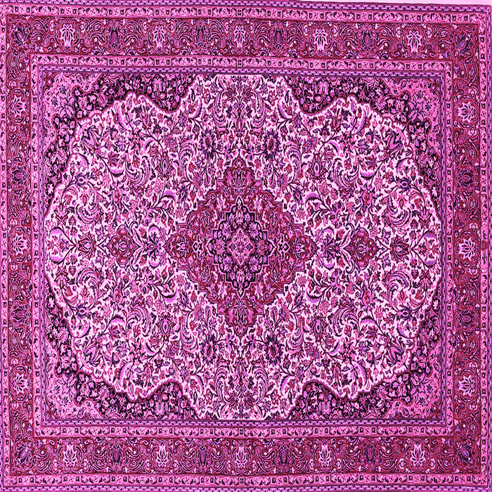 Square Medallion Pink Traditional Rug, tr490pnk