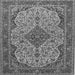 Serging Thickness of Medallion Gray Traditional Rug, tr490gry