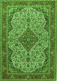 Medallion Green Traditional Rug, tr490grn