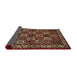 Sideview of Traditional Maroon Red Animal Rug, tr491