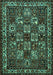 Animal Turquoise Traditional Rug, tr491turq