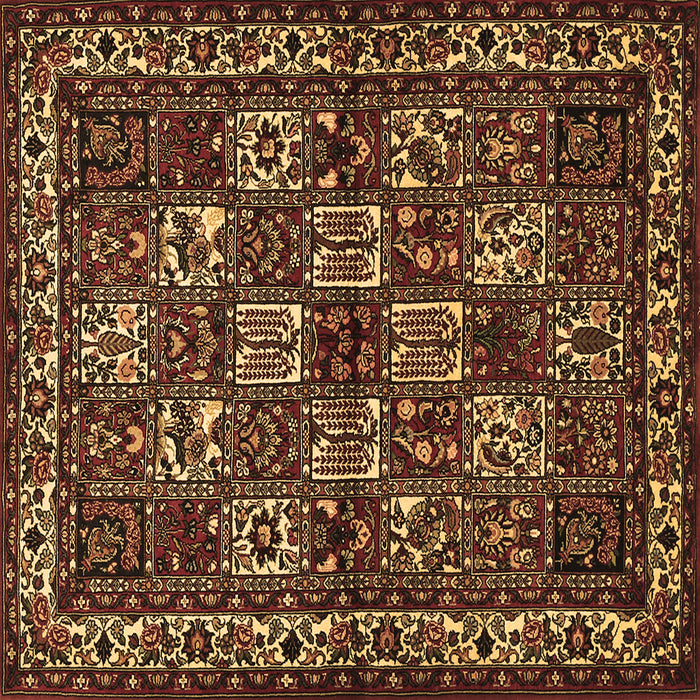 Square Machine Washable Animal Brown Traditional Rug, wshtr491brn