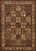 Animal Brown Traditional Rug, tr491brn