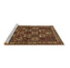 Sideview of Machine Washable Animal Brown Traditional Rug, wshtr491brn