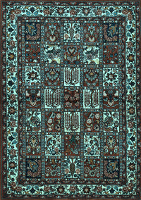 Animal Light Blue Traditional Rug, tr491lblu