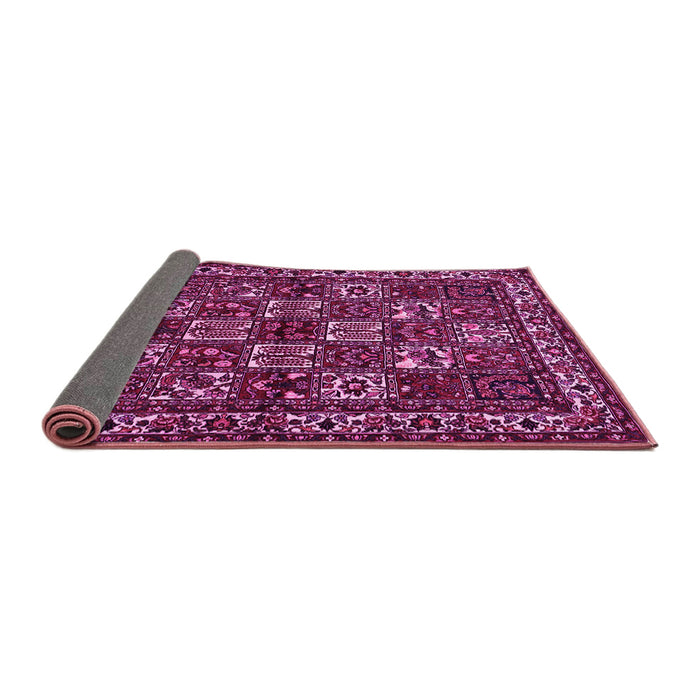 Sideview of Animal Pink Traditional Rug, tr491pnk