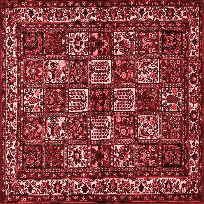 Machine Washable Animal Red Traditional Rug, wshtr491red