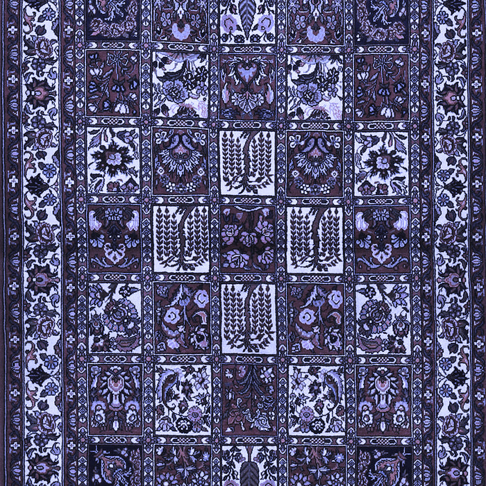 Machine Washable Animal Blue Traditional Rug, wshtr491blu