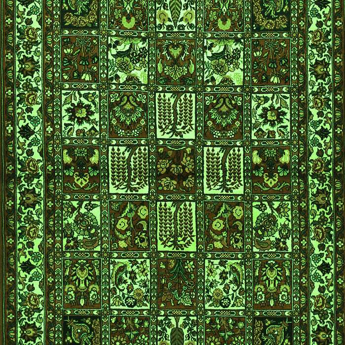 Animal Green Traditional Rug, tr491grn