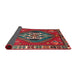 Sideview of Traditional Dark Almond Brown Persian Rug, tr493
