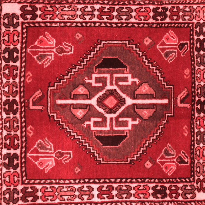 Machine Washable Persian Red Traditional Rug, wshtr493red