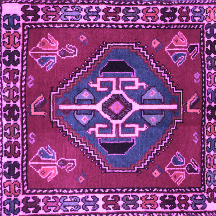 Square Persian Purple Traditional Rug, tr493pur