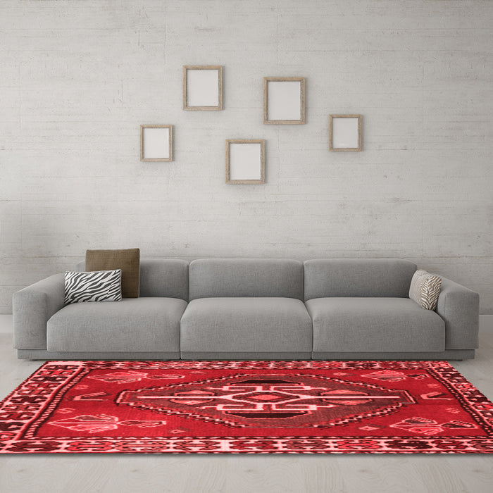 Traditional Red Washable Rugs