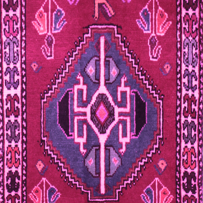 Machine Washable Persian Pink Traditional Rug, wshtr493pnk