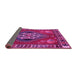 Sideview of Persian Pink Traditional Rug, tr493pnk