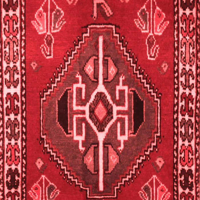 Machine Washable Persian Red Traditional Rug, wshtr493red